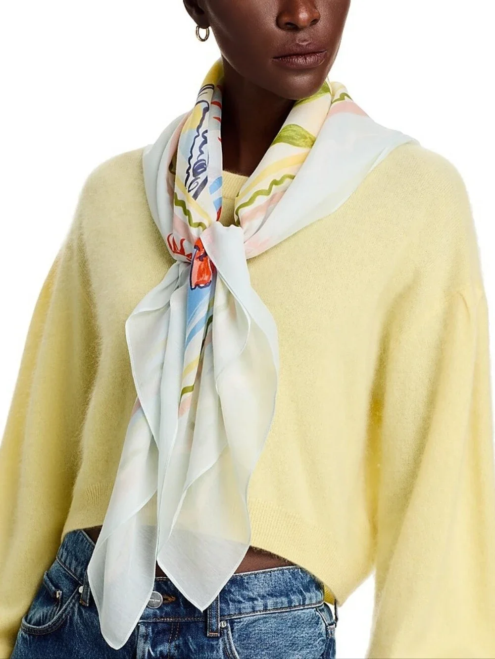 FRAAS Bon Voyage Cotton Silk Square in